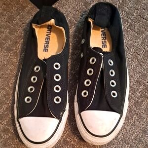 Black Slip On Converse